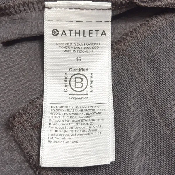 Athleta Womens Brooklyn Pants 16 Taupe Utility Travel Zip Pocket Stretch‎ SP24 - Image 8