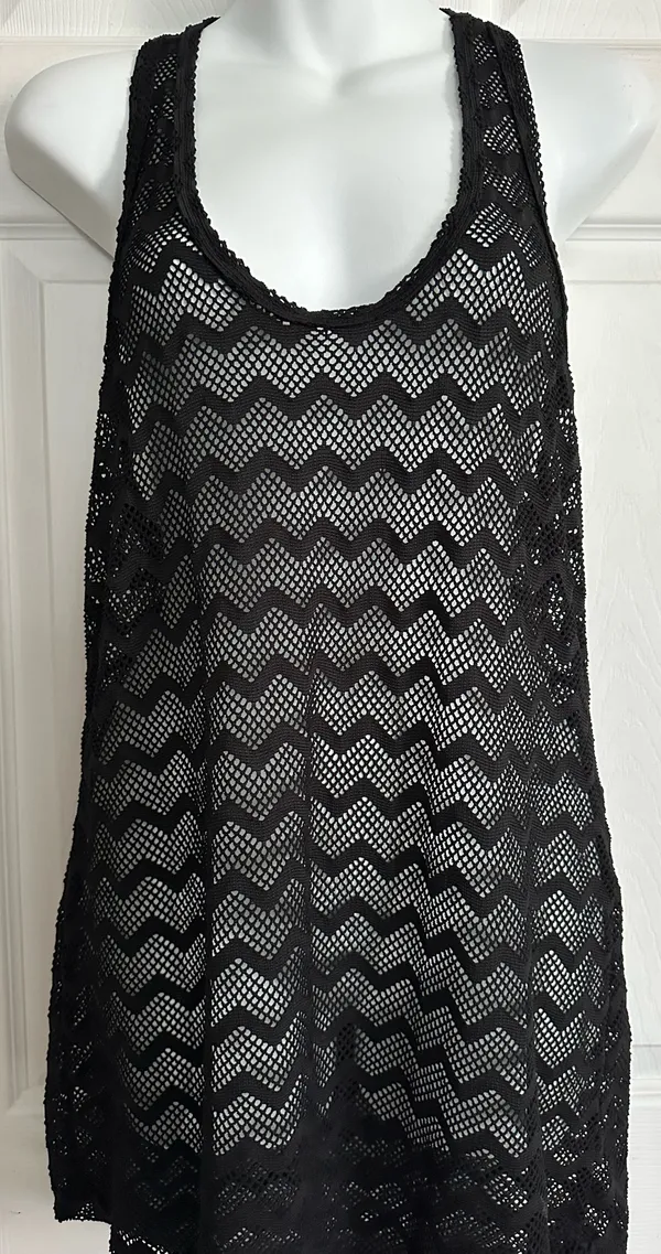 Roxy Black Swim Cover-Up No Size Tag (M) - Image 9