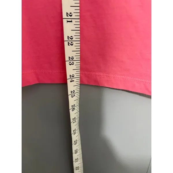 Vintage Lauren Active Ralph Lauren Pink Embroidered Crest Logo Cotton T-shirt M - Image 3