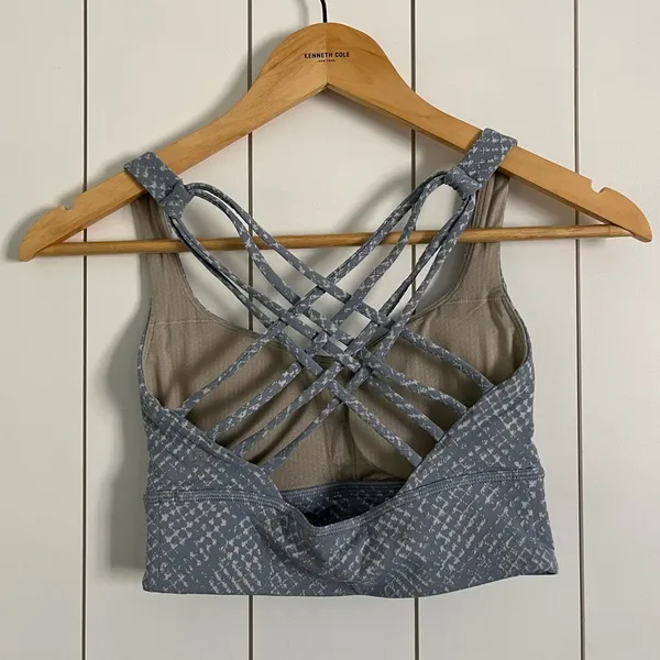 Lululemon Free To Be Serene Sports Bra Blue - Image 2