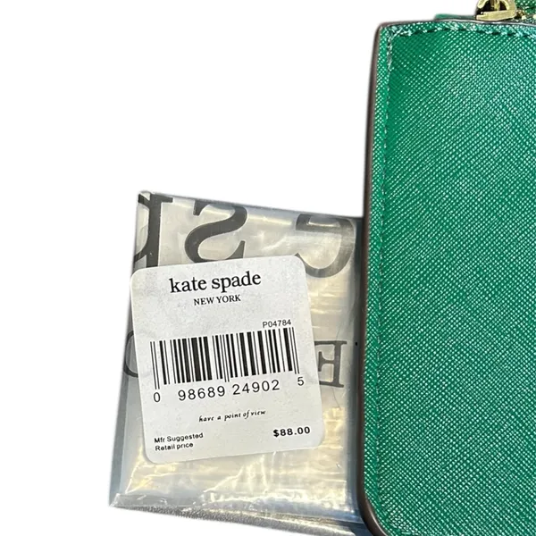 New Kate Spade Green Wallet With Wristlet Strap - Image 7