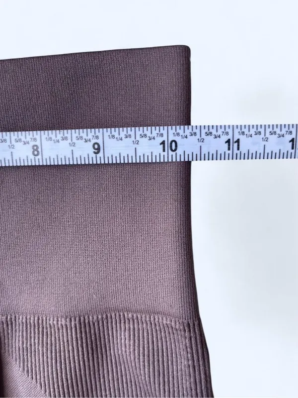 SET Active High-Waist Seamless Leggings in Mauve Activewear Yoga Pilates Gym XS - Image 3