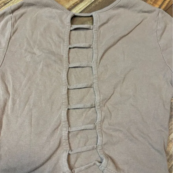 Brown Butterfly Graphic Crop Top - Image 6