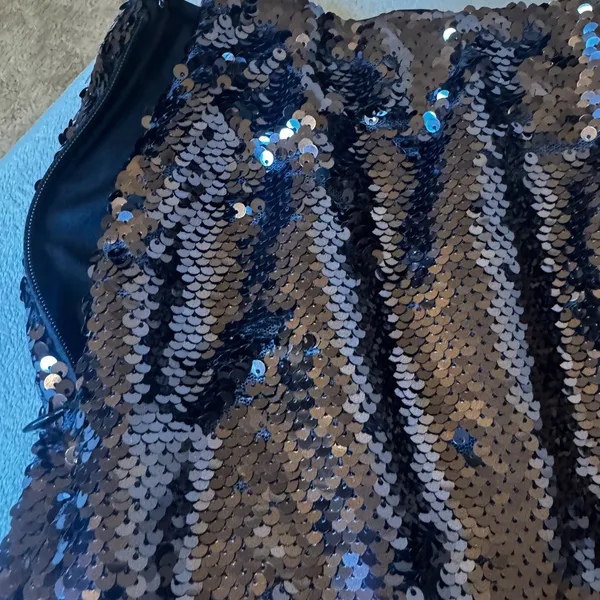 The Drop Sequin Skirt Size M | Dark Shimmer | New With Tags - Image 11