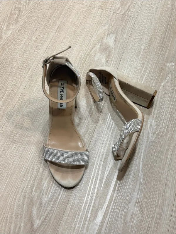 Steve Madden Kalina Crystal Ankle-Strap Heels - Image 2