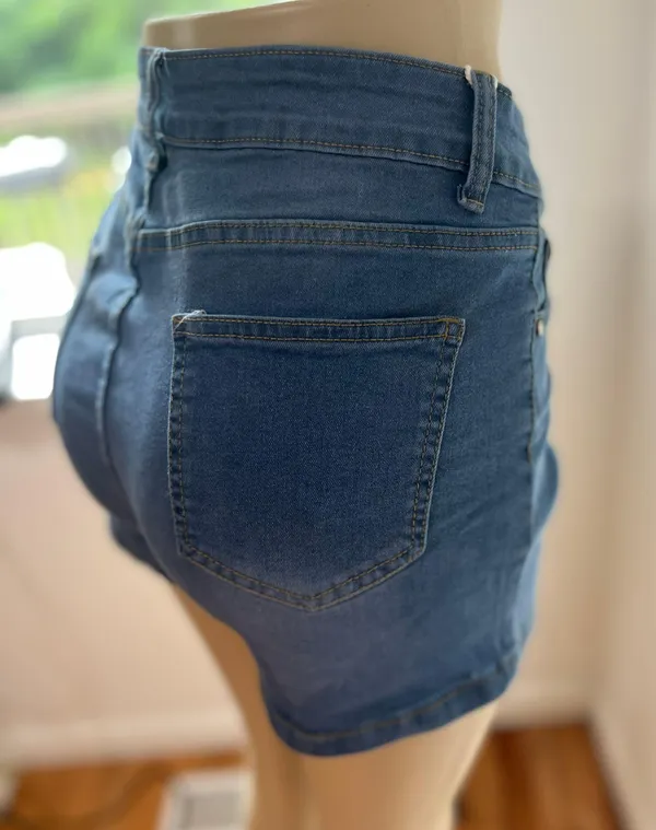 Short Jeans Blue Size XL petite - Image 3