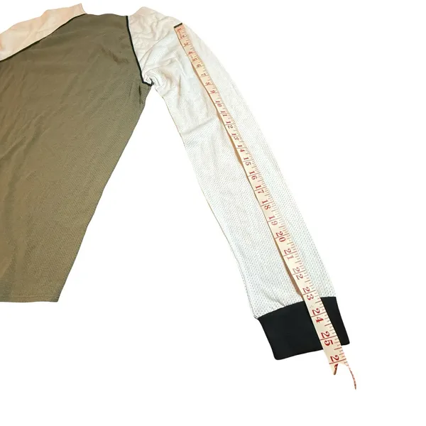 Fox Racing Womens Mesh Raglan Long Sleeve Shirt Olive Green‎ White M Salt Flats - Image 2