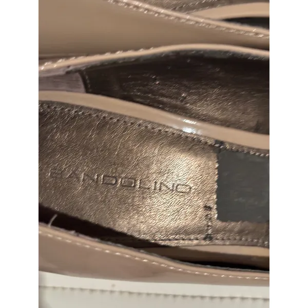 Bandolino Nude Patent Peep Toe Platform Pumps Heels Womens Size 9M - Image 7