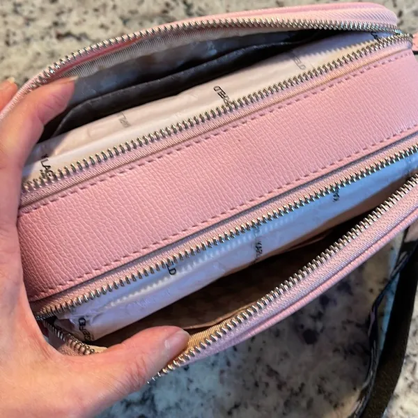 Karl Lagerfeld Paris Maybelle Camera Crossbody Bag Blush Pink NWT‎ - Image 9