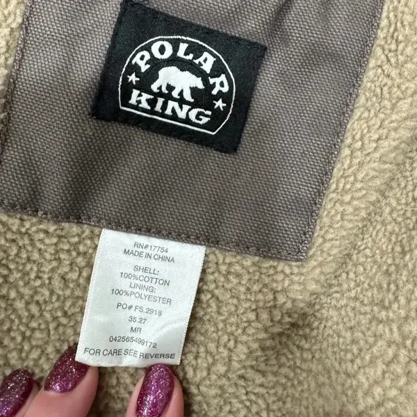Polar King Vest Brown Size M - Image 7