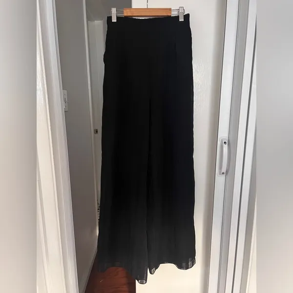 Disturbia Almost Everything Tabitha Wide Leg Check Trousers Wide Leg US4 - Image 4