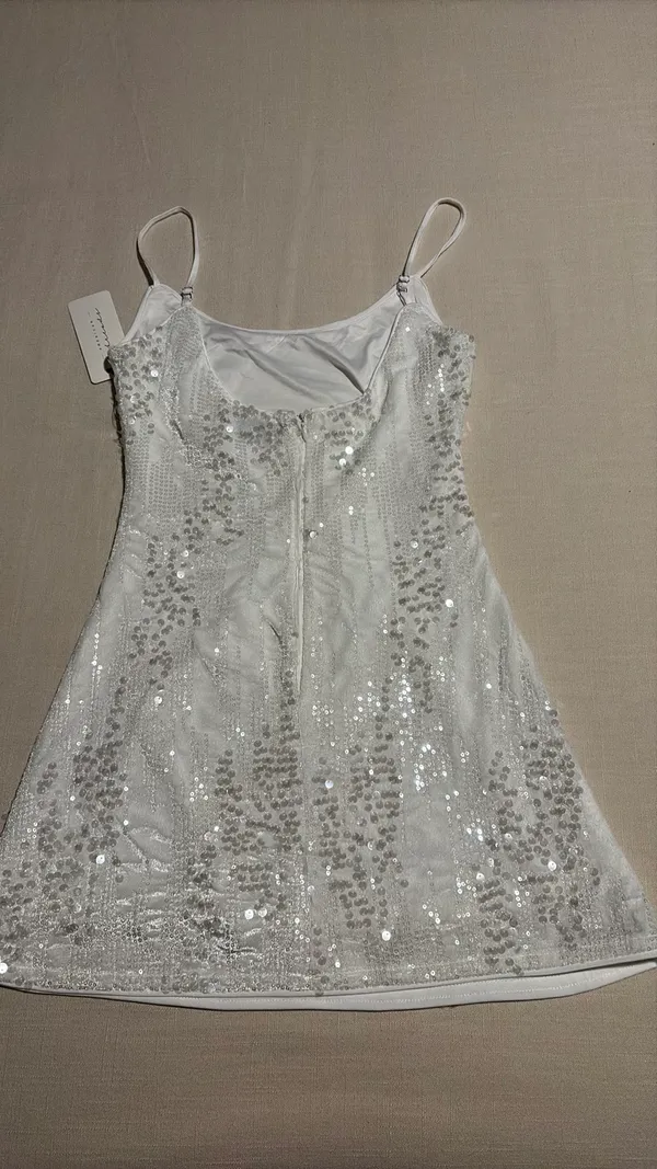 Brand new American threads white sequin mini dress.  - Image 2