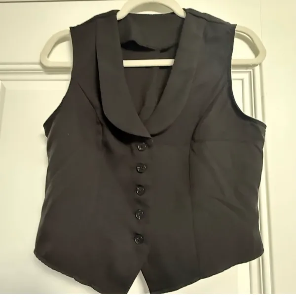 Commence Tailored V-Neck Vest - Size S - Image 3