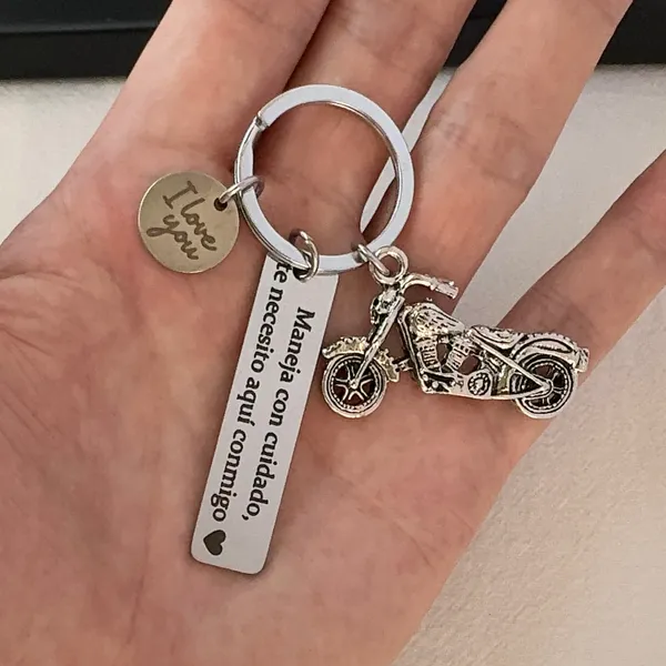 Motorcycle Keychain Charm for Men Women Car Keychain Key Ring Bag Charm - Image 4