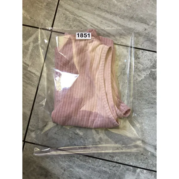 Halara NWOT Womens Ribbed V-Neck Tank Top Dusty Pink Sleeveless Crop Top Small - Image 6