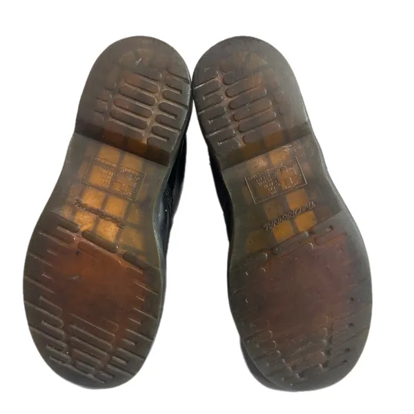 Dr. Martens 8-Eye Black Leather Lace-Up Combat Boots UK 6 US Women 8 - Image 8