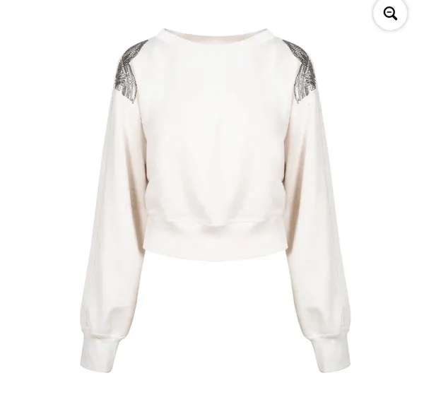 NWT Jessica Simpson Women's Khissa Embellished Crewneck Top|Sweatshirt size M - Image 6