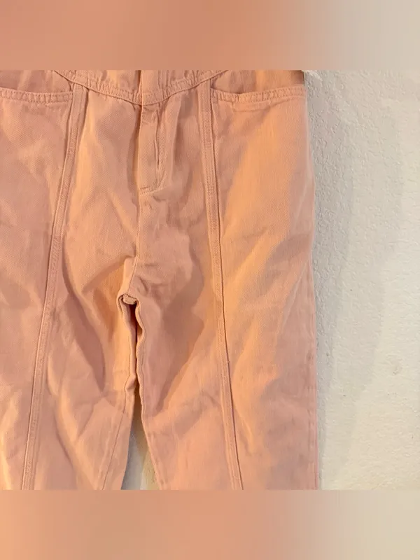 NWT Free People Womens Pants Jeans Light Pink High Waist Soft Retro Size 30 - Image 8