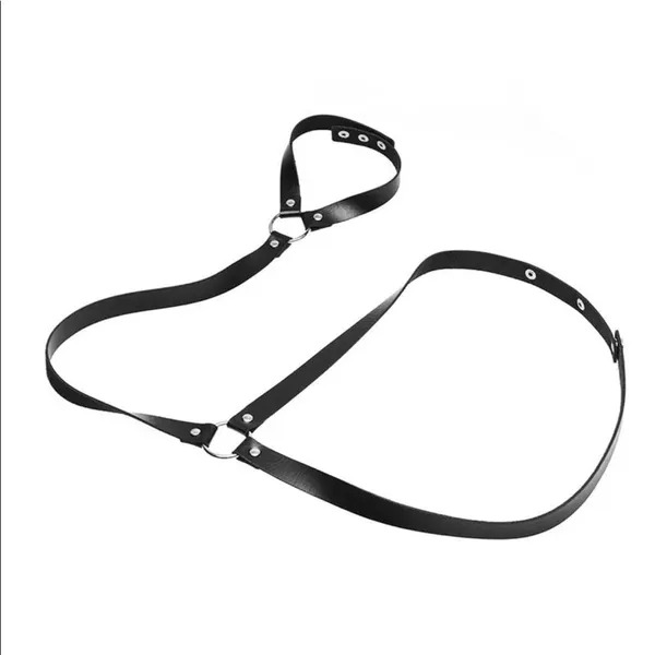 Black Harness Belt Punk Festival Steampunk New - Image 6