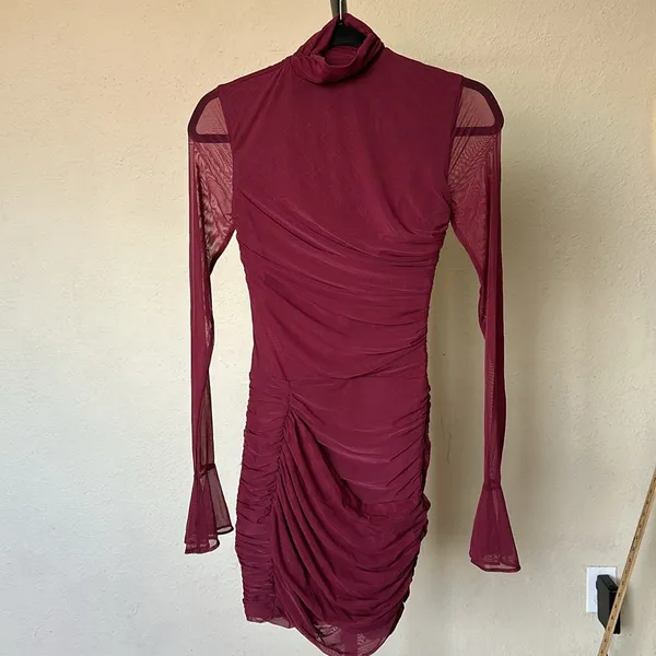 HOUSE OF CB 'Lucasta' Mulberry Gathered Mini Dress‎ NWOT XS - Image 14