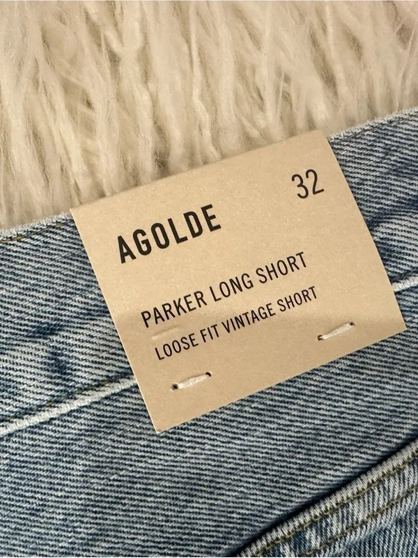 25. Agolde nwt Jean shorts sz 32 Parker long $148ret - Image 3