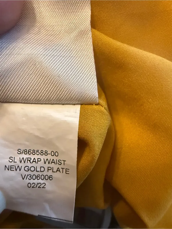 Banana Republic Gold Wrap Waist Halter Maxi Size 14 Dress - Image 11