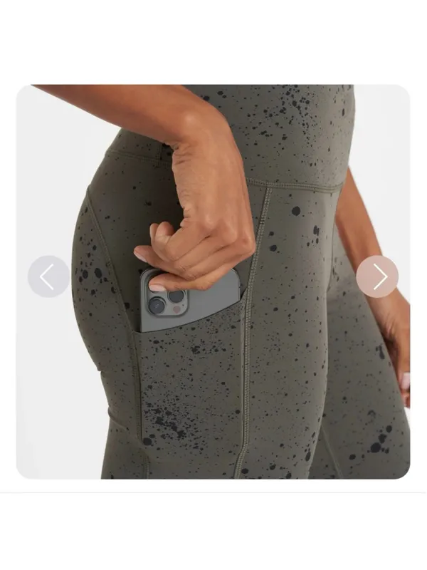 Vuori Stride Legging Oregano Splatter Pocket- Size Small - Image 3