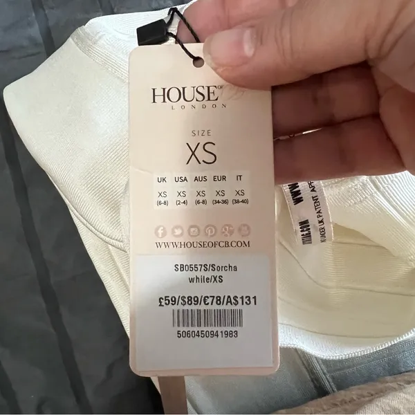 NWT House of CB Bandage Sorcha White‎ Pencil Skirt - Image 10