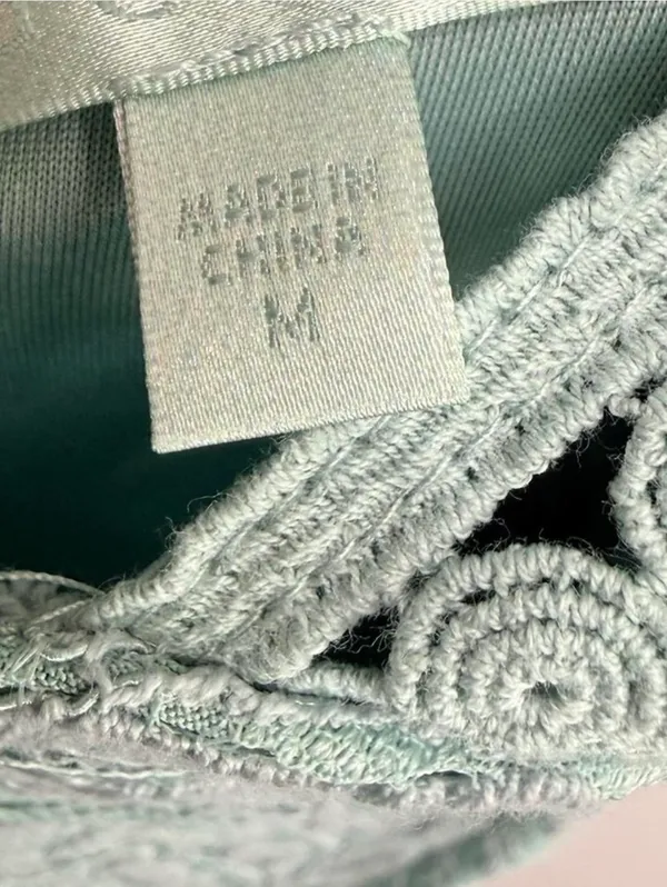 GUESS Sleeveless Mint Lace Halter Maxi Dress. Elegant mint lace halter maxi dress with delicate crochet trim. Soft mint color adds a fresh, feminine look. Halter neckline flatters the shoulders for a polished silhouette. Lightweight lace fabric offers breathable, comfortable wear. Ideal for weddings, garden parties, or special occasions. - Image 7