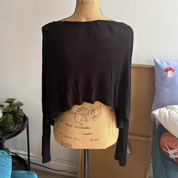 Boutique Spooky Pumpkin/Skeleton Crop Top - Image 2