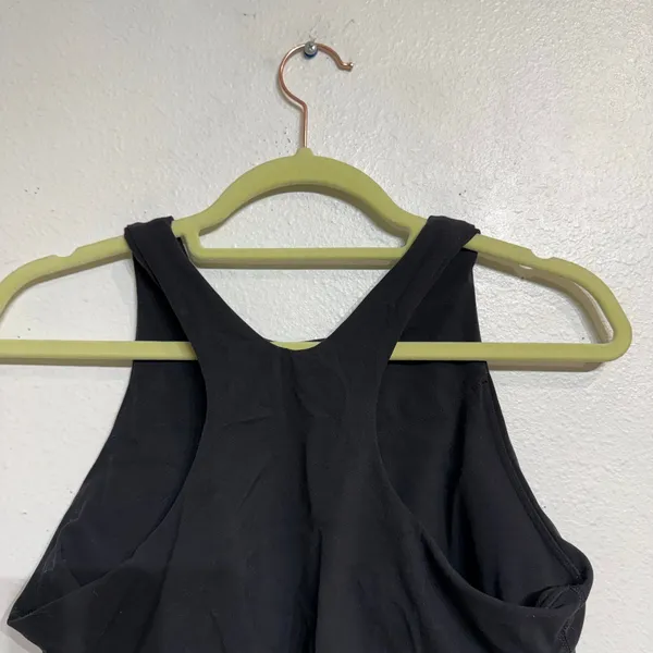 Athleta Black Conscious Crop Racerback Sports Bra Sz L - Image 7