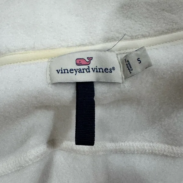 Vineyard Vines White Zip-Up Vest - Image 5