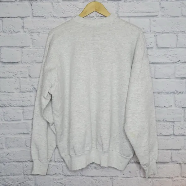 Vintage 90s Cheek-O Reindeer Embroidered Christmas Sweatshirt - Image 3