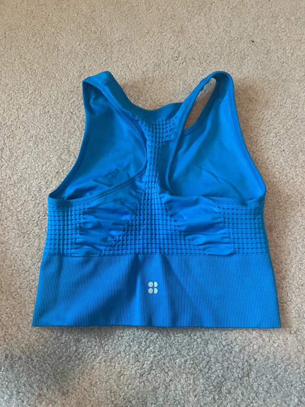 Sweaty Betty Sports Bra Blue - Image 2