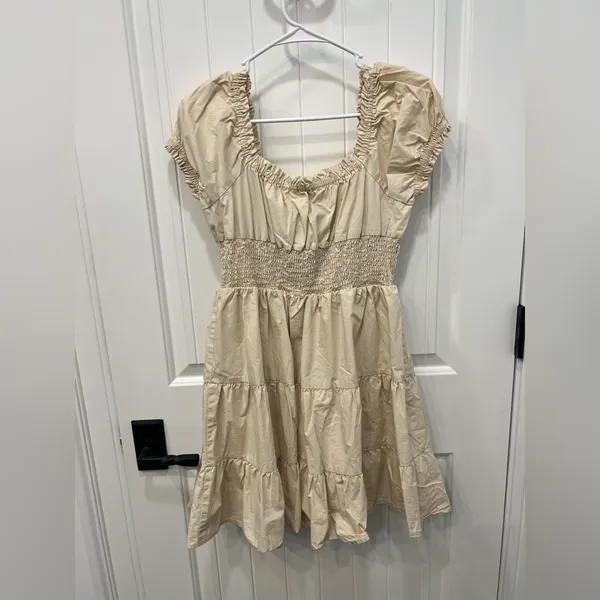 Princess Polly Beige Dress - Image 3