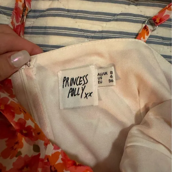Princess Polly Pink And Orange Floral Mini Dress - Image 4
