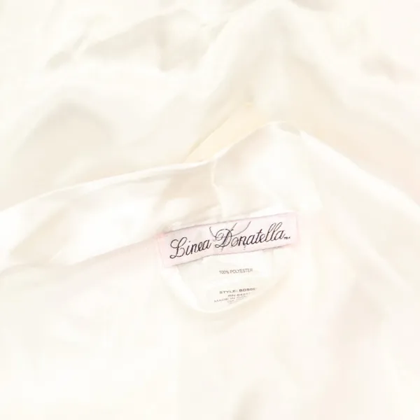Linea Donatella Womens Bride Satin Wrap Robe BDS091 White XL - Image 4