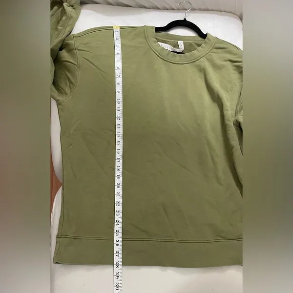 Lululemon Perfectly Oversized Crew Pullover Bronze Green Size 14 - Image 9