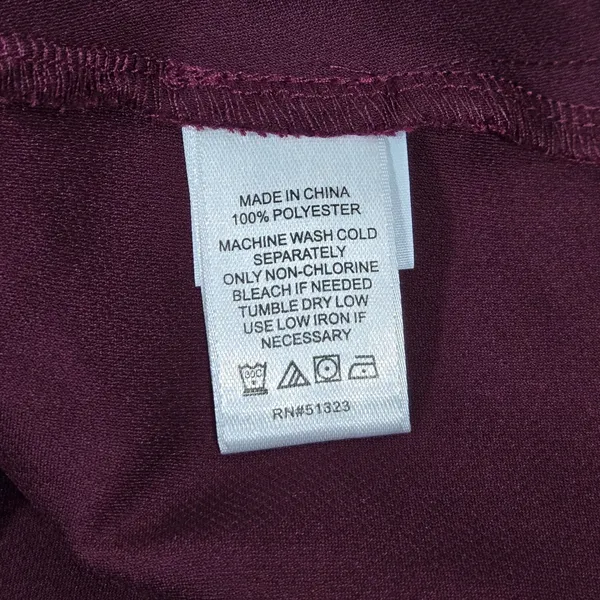 MSK Zinfandel Burgundy Satin Slip Maxi Dress Small 93347190AM Adjustable Straps - Image 6