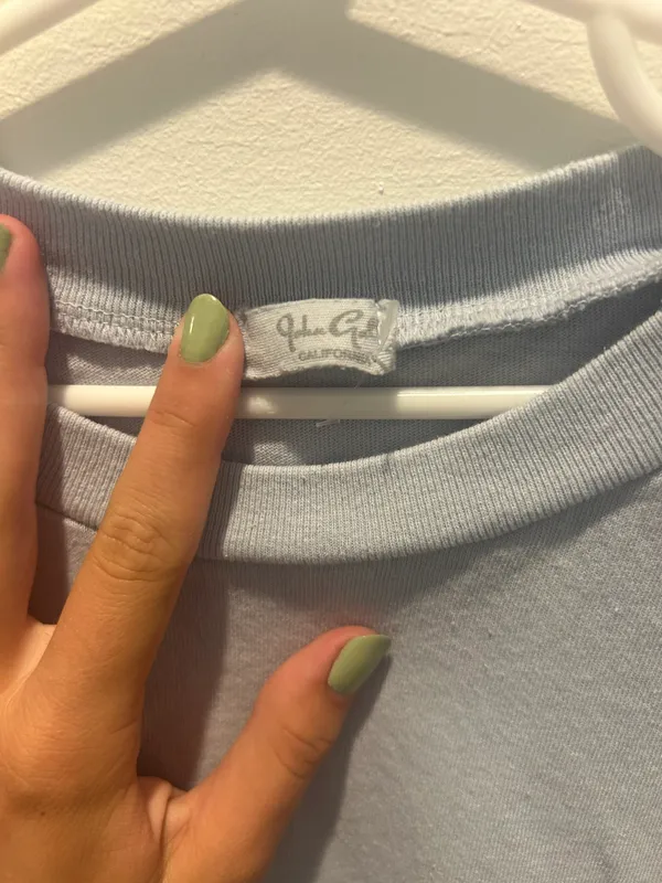 Brandy Melville John Galt Light Blue Tee Shirt - Image 8