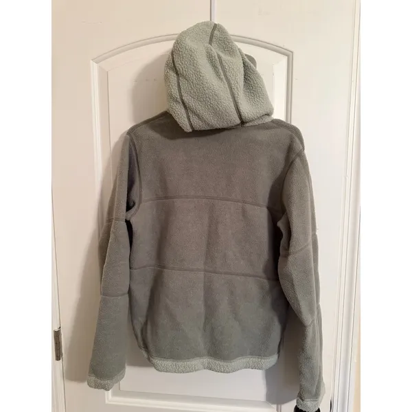 Patagonia Synchilla‎ Fleece Hoodie Womens M Sage Green Made in USA Excellent - Image 4