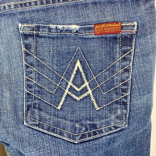 7 For All Mankind Blue A Pocket Jeans 29 - Image 4