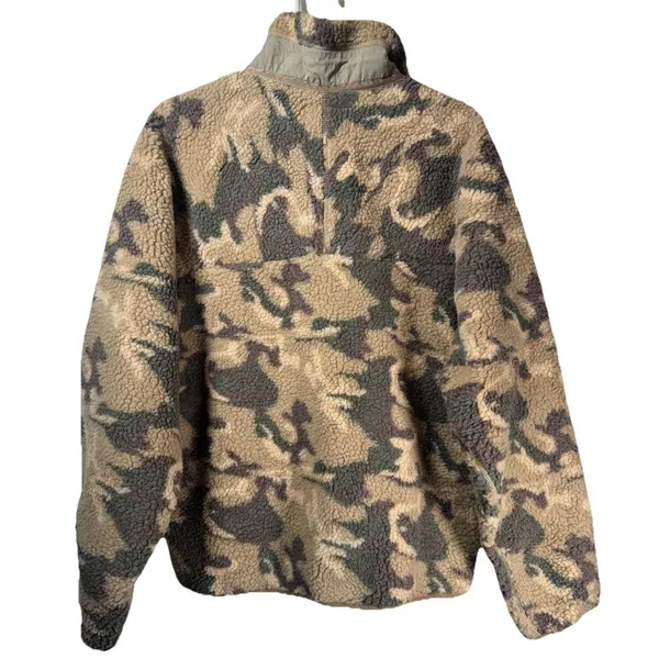Darc Sport Wolves Lone Pine Woodland Camo Full Zip Fleece Jacket Unisex Sz M New - Image 10
