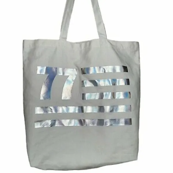 ✨HP✨American Eagle Outfitter AEO Metallic Holographic Canvas Tote Bag✨ - Image 10