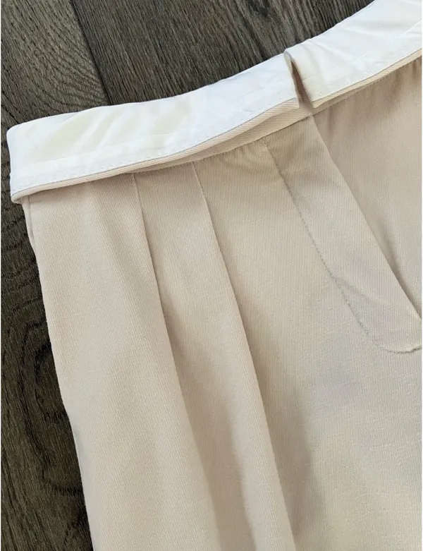 Aritzia BABATON Bureau Foldover Waist Trouser Pants - Image 4