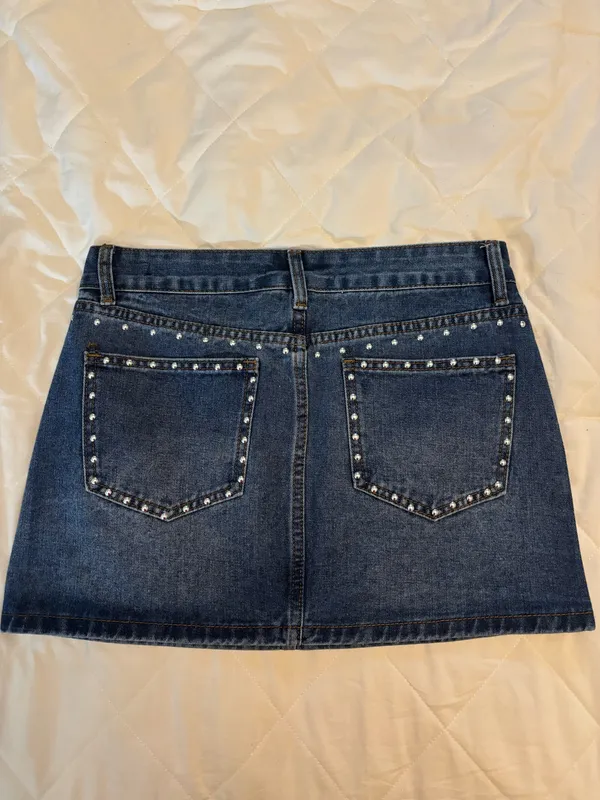 Denim Mini Skirt - Image 3