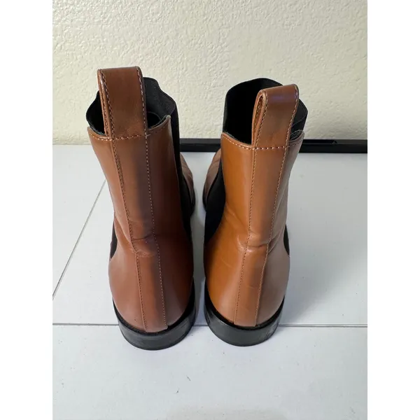 Everlane Chelsea Boot Women Size 8 Brown Leather Square‎ Toe Minimalist - Image 4