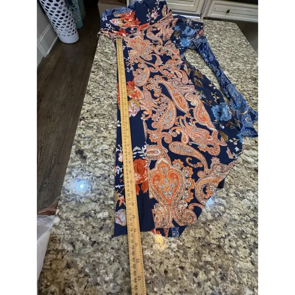 Free People Constance Boho Paisley Jumpsuit Size XL Boho Retro - Image 12
