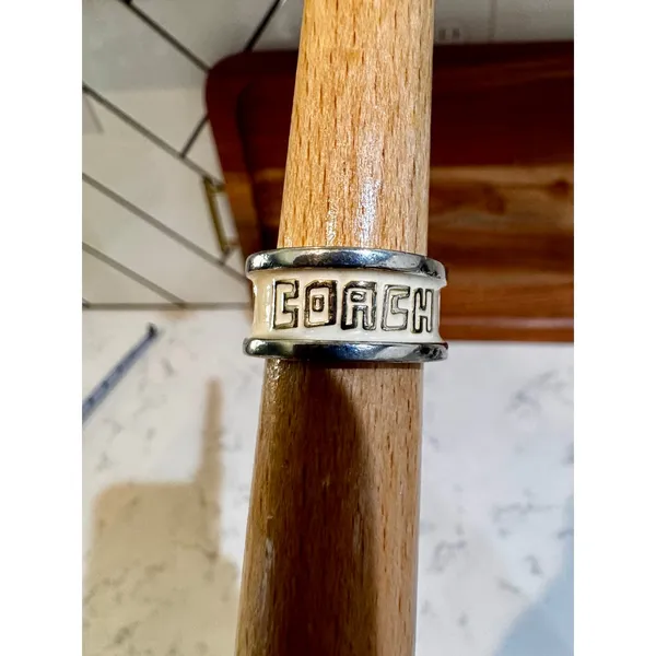 vintage Coach Poppy enamel band ring 2009-2012 preppy casual luxury coquette - Image 4