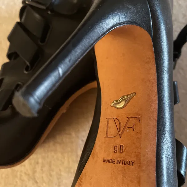 DVF Diane Von Furstenberg Black Stiletto Leather Booties - Image 10